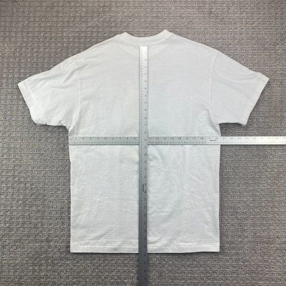 Vintage Hanes Beefy Tee 90s Shirt Men Large L White Jazz City 92 Edmonton 1992 - Picture 5 of 7